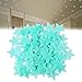 KKPLZZ 100PCS Stelle Luminose Adesivi murali Decalcomanie Glow in The Dark Adesivi Fluorescenti per Camera da Letto dei Bambini Camera dei Bambini Decorazioni per la casa Adesivi Decorativi da Parete