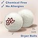 3 Organic Wool Dryer Balls for Laundry Reusable - XL Size 3-Pack Natural Fabric Softener Balls - Energy Saver, Chemical Free, Hypoallergenic, Premium Quality (Original, 3-Pack)