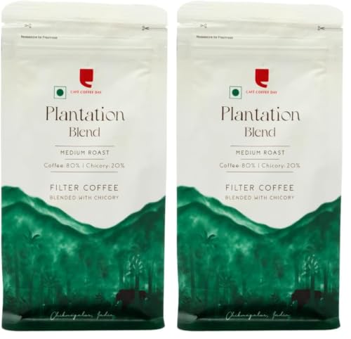 Image of Cafe Coffee Day | Filter | Ground | Best Coffee | Morning | Choco | Freshly grounded | Chickmangalur | (200gm, 80% Coffee & 20% Chicory- Magnum) (Pack of 2)