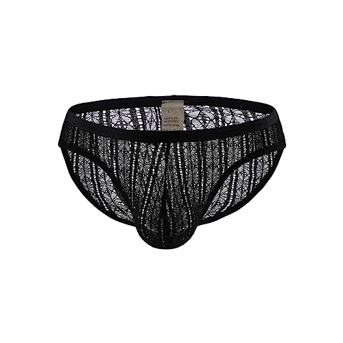 Calcon Homme,Produit catégorie Men''s Underwear - Slip Bikini pour Homme - sous-vêtement en Dentelle Taille Basse - Design élégant et Confort -...