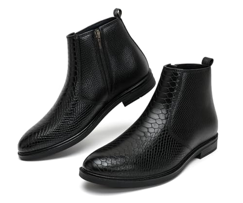 Image of Kraasa Flint Chelsea Boots for Man | Vegan Leather Slip-On Ankle Boots