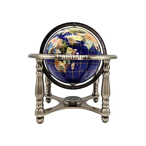 Unique Art Since 1996 150 GB CRY Gemstone Globe, Blue Crystallite Silver,150 GB BLUE CRY SILVER Cover