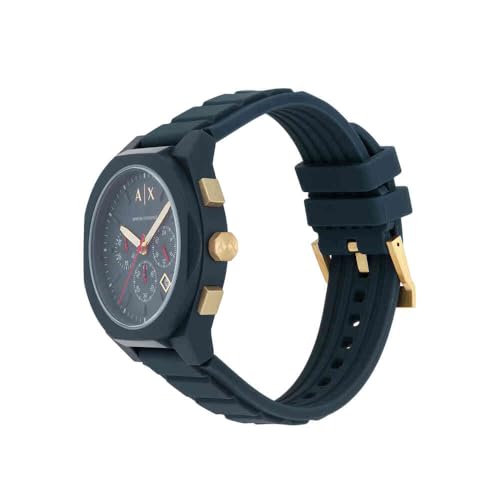 Image of Armani Exchange Analogue Men's Watch (Blue Colored Strap)