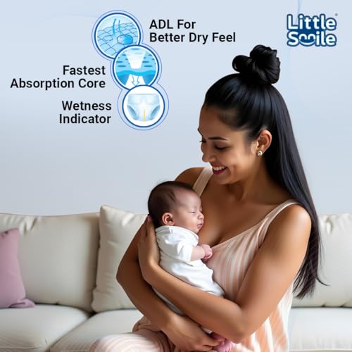 Image of Baby Diapers Pant Style | Size - XL - 50 (Pack of 1) | Odorless and Antibacterial Layer with Urine Indicator (50 Pieces)