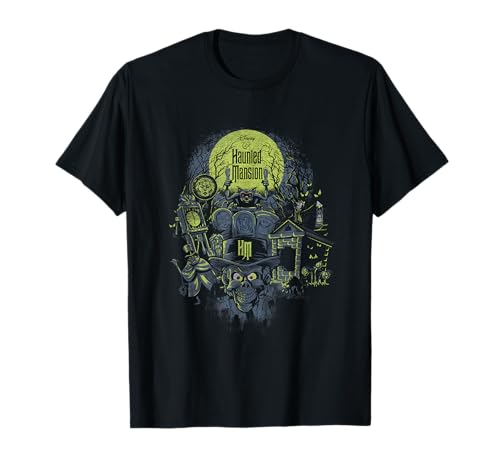 The Haunted Mansion Halloween Haunted Montage Retro Poster T-Shirt