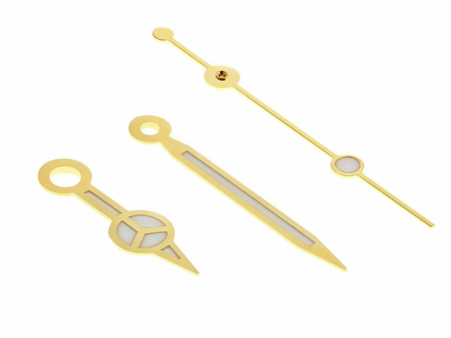 Ewatchparts Watch Hands Compatible With Rolex Submariner 3035/3135 Yellow Watch Parts 16613, 16618