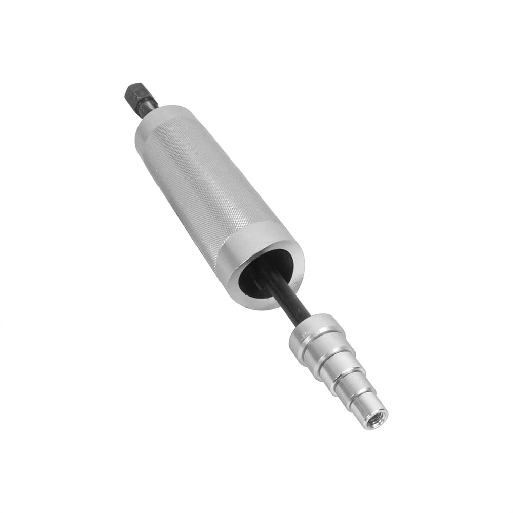 Extractor de Volante La construcción del Extractor del Pasador del pistón de la Motocicleta para una fácil instalación y extracción Protege el Motor 5 adaptadores(Gold B)