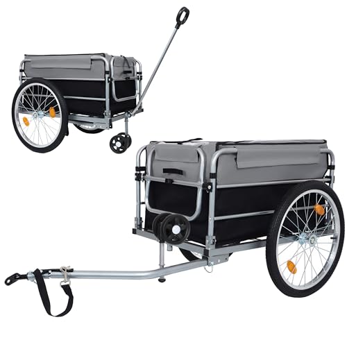 Aluminum 220 LBS Foldable Bike Trailer