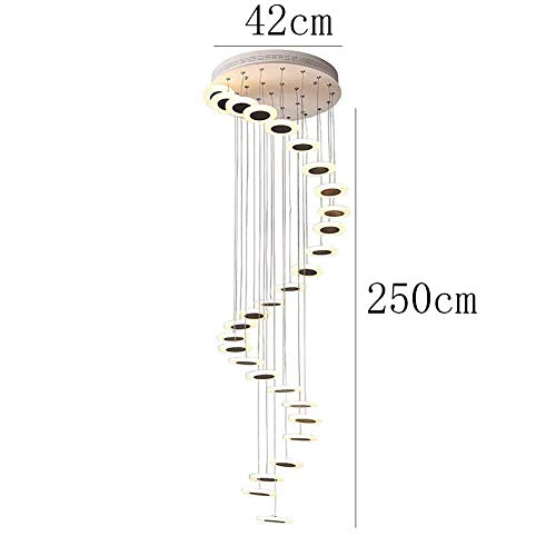 Lumières LED lustre suspendu à structure blanche 28 points lumineux salon - 7