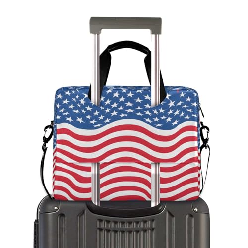 Maletín para portátil con diseño bandera de USA miniatura 3