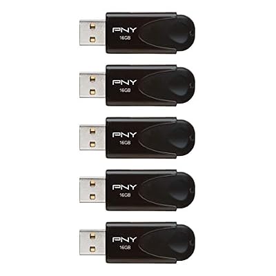 PNY 16GB Attache 4 USB 2.0 Flash Drive 5-Pack