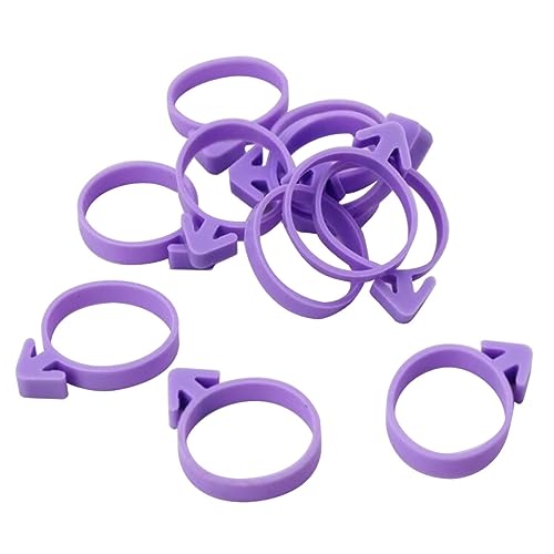 MUCKLILY 12pcs Pipe Bag Sealing Ring Cake Piping Bags Wrappers Cake Decorating Frosting Icing Bag Sealing Sealings Cake Bag Sealing Cake Decorating Icing Bag Ring Purple