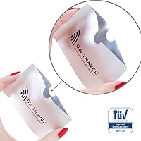 OW-Travel TÜV geprüfte RFID Schutzhülle Kreditkarten - 100% Schutz - NFC Schutzhüllen, Reisepasshülle Reisezubehör für Kreditkarte, Personalausweis – Ansicht 7
