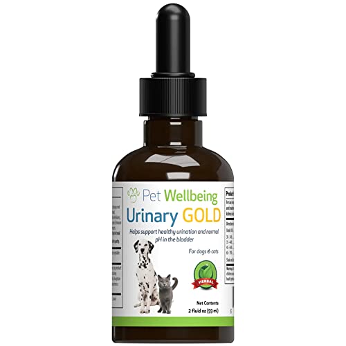 Pet Wellbeing Urinary Gold For Dogs - Vet-Formulated - Canine Urinary Tract Health, Uti & Bladder Infection, Normal Urine Ph - Natural Herbal Supplement 2 Oz (59 Ml) #TOP13