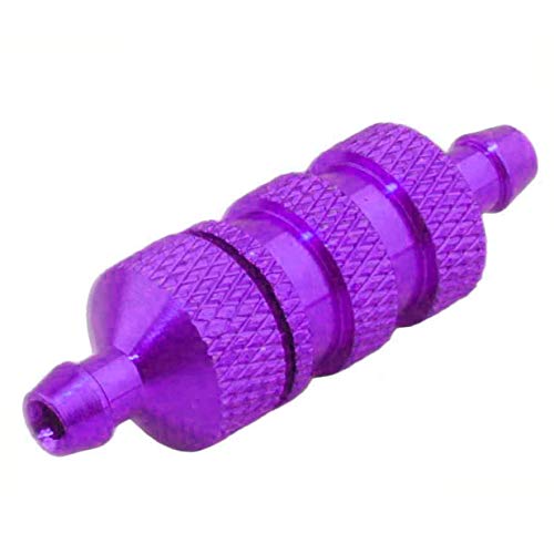 3Pcs Sharegoo Rc Aluminum Nitro Fuel Filter Compatible With Hsp Traxxas 1/8 1/10 Rc Nitro Car Buggy Truck,Purple #TOP3
