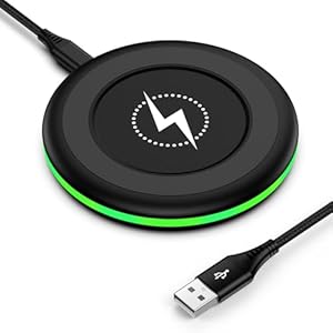 15W Fast Wireless Charger Kabelloses Ladepad für Samsung Galaxy S25 Ultra/S24 FE/S23/S22/S21/S20, Google Pixel 10 Pro/10/9 Pro/9a/9/8/7, Induktive Ladestation Induktions Ladegerät für iPhone 17/16/15