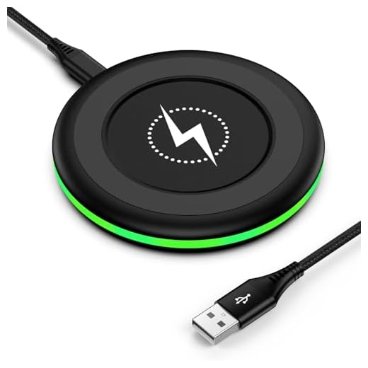 15W Fast Wireless Charger Samsung Kabelloses Ladepad für Samsung Galaxy S26 Ultra/S25 FE/S24/S23/S22/S21, Google Pixel 10 Pro/10/9 Pro/9a/9/8/7/6, Induktive Ladestation Induktions Ladegerät für iPhone
