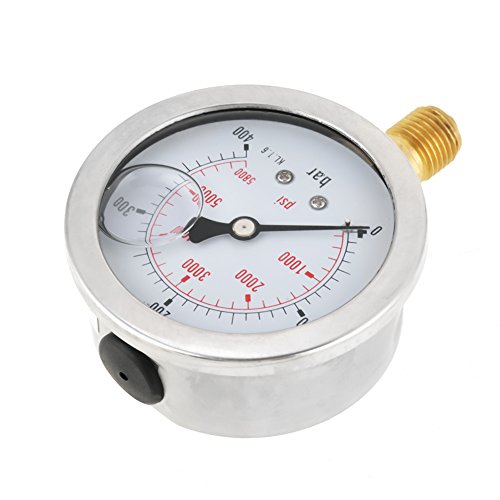 Manometro idraulico, 0-400Bar / 0-5800PSI G1 / 4