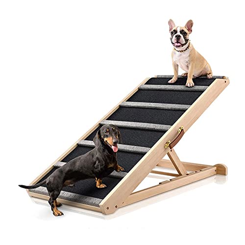 ペット用階段 犬用スロープ ? 200ポンド未満のペット用の折りたたみ式木製スロープで、高いベッドの家具や車に乗ることができます ? Petmakerによるペット用品