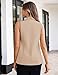 GoMamee Womens Sleeveless Summer Vest Blazer Lightweight Fashion Casual Vests Blazers with Pockets Beige, Large