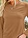 AUTOMET Women‘s Basic Long Sleeve Crewneck, Plus Size Winter & Spring Top, Casual Fall Tee for Teacher & Everyday Outfits 01coffee M