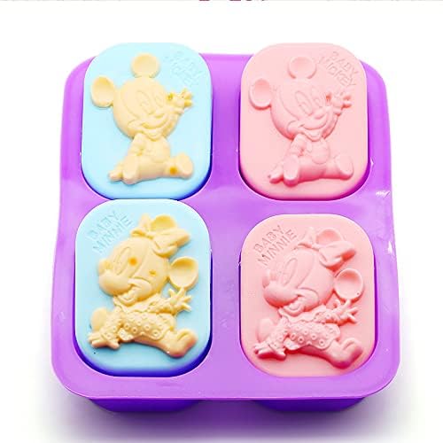 SMELLO - Kids Special Mould - 2 Mickey & 2 Mini Shape for Handmade Decorating Chocolate & Soaps Making-image-5