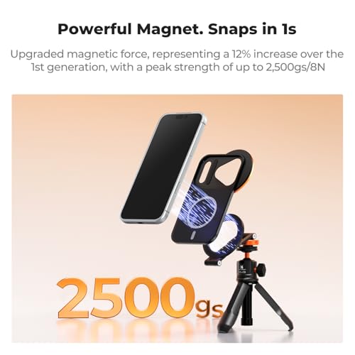 Image of K&F CONCEPT Double-Sided Magnetic Lens Filter Mount Adapter, Compatible with iPhone 17 Pro Max and 58mm Threaded Filters, iPhone Filter Mount (Filter Not Included)