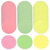 ❤【Fácil de usar】 Esta esponja facial comprimida tiene un diámetro de 70 mm después de absorber el agua. Después de su uso, se limpia a mano y se coloca en un lugar seco, que se puede reutilizar. Es una herramienta de cuidado de la piel esencial para la limpieza diaria.