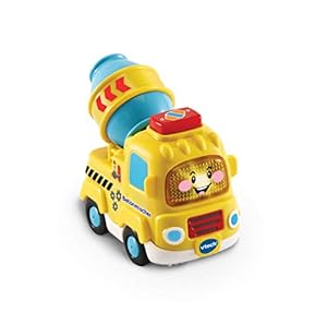 Vtech TUT TUT Baby Flitzer - Betonmischer – Spielzeugauto mit Musik, aufleuchtender Taste, spannenden Sätzen und Geräuschen – Für Kinder von 1-5 Jahren