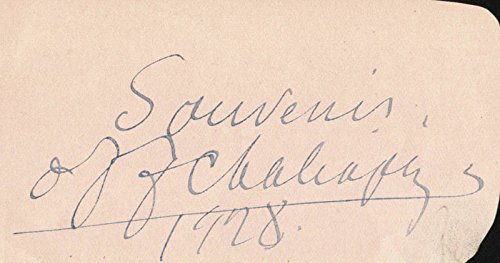 Feodor Ivanovich Chaliapin - Signature 1928