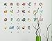 Nursery Educational Wall Decals - Animal Alphabet Baby Decorative Peel and Stick Wall Art Sticker for Daycare School Kids Room Decoration Decals (Style 1)