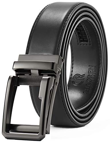 Chaoren Click Ratchet Belt Dress with Sliding Buckle 1 3/8