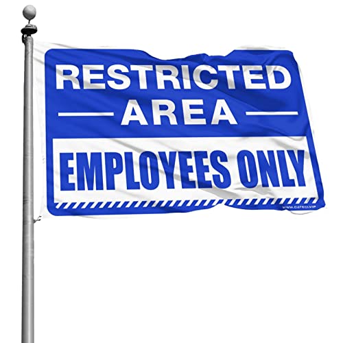Drapeau extérieur Employees Only 152x244 cm idéal pour décorer une Man Cave