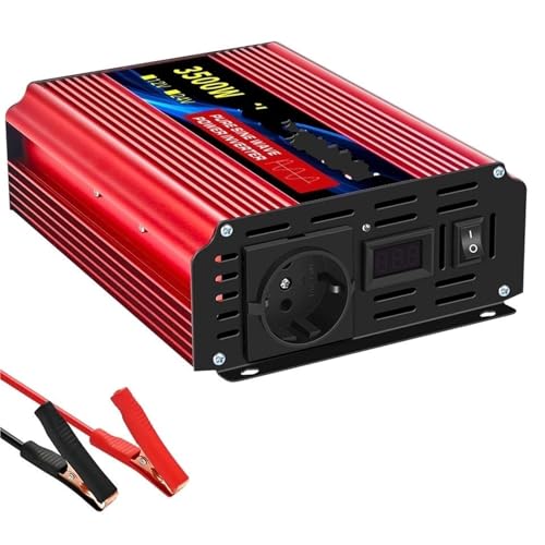 DZSYOHFS Inversor Inversor De Onda Sinusoidal Pura CC 12 V/24 V A CA 220 V 50 Hz Adaptador/Cargador/convertidor Enchufe De La UE. Inversor Onda Pura(24V 3500W EU)