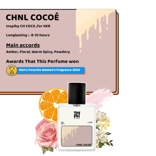 Image of TMPerfumehouse Chnl Cocoe EDP for Women | Floral, Amber & Long Lasting Perfume Spray | Citrus, Woody & Rose Fragrance | Luxury Gift for Her | TMPH | 20ml