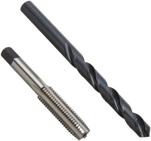 Chicago Latrobe 52541 Hm18 High-Speed Steel Jobber Length Drill Bit And Tap Set With Metal Case, Black Oxide Drill Bits/Uncoated Taps, Metric, 18-Piece, Metric Drill Bit Sizes, M2.5 To M12 Tap Sizes #TOP1