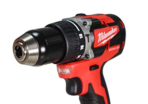 Milwaukee 2802-20 M18 18V 1/2" Compact Cordless Brushless Hammer Drill/Driver #TOP2