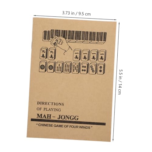 Manual de aprendizaje de Mahjong 2pcs miniatura 2