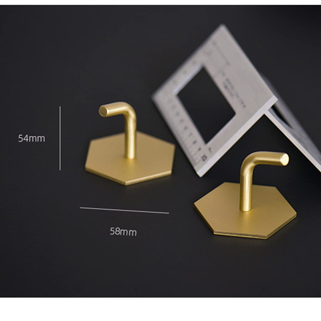 Gancio appendiabiti da parete in ottone resistente, ganci decorativi in metallo per appendere cappotti e cappelli, ganci per asciugamani per bagno, ganci per abbigliamento per camera da letto chiave A