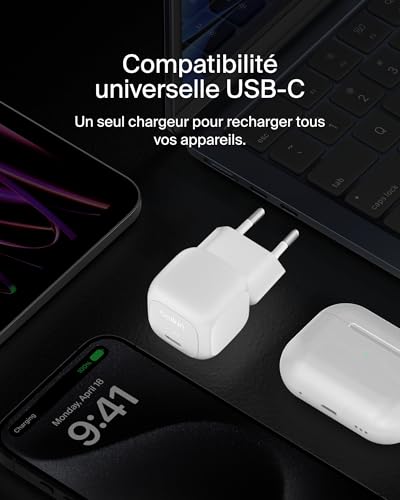 Chargeur USB-C Rapide résout vos pannes de batterie sur iPhone et Google Pixel - 3