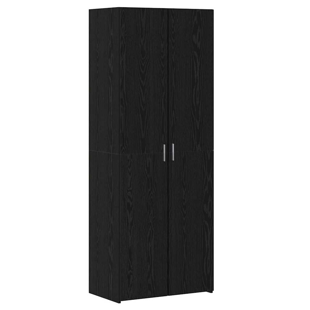 Générique Haut Armoire Chêne Noir 70 x 42.5 x 185 cm Bois d'ingénierie,Meubles, Armoires & Meubles de Rangement, Buffets & bahuts, Noir (Poids 58.4KG)