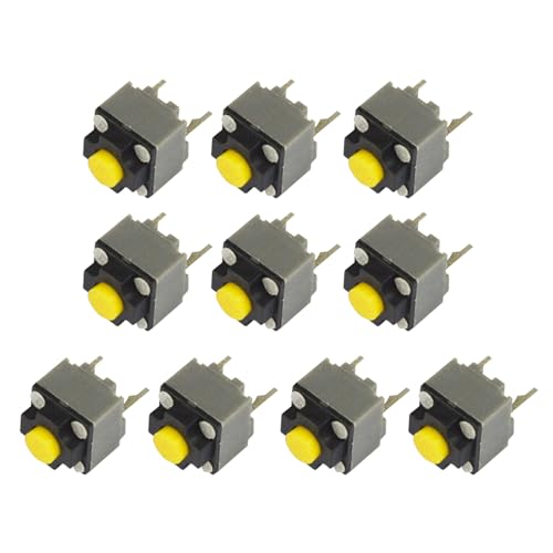 10pcs 6x6x7.3 Mm Kailhs Silents Button Microswitch Inalámbrico Con Operaciones Silencio Para Jugadores Y Oficina