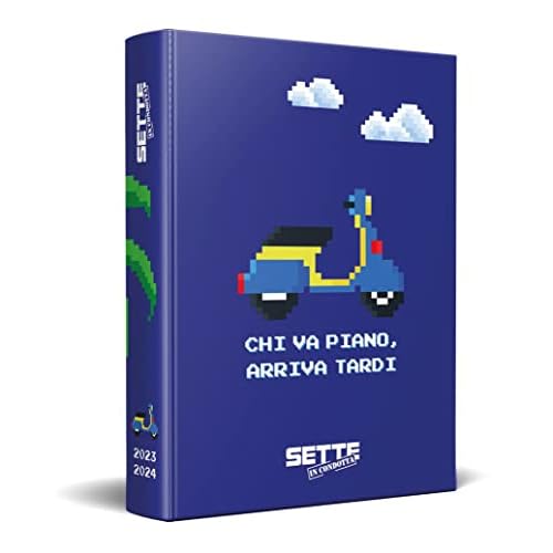 Sette in Condotta Diario Agenda Scolastica 2023-2024 - 12 mesi (Blu, 13x17)