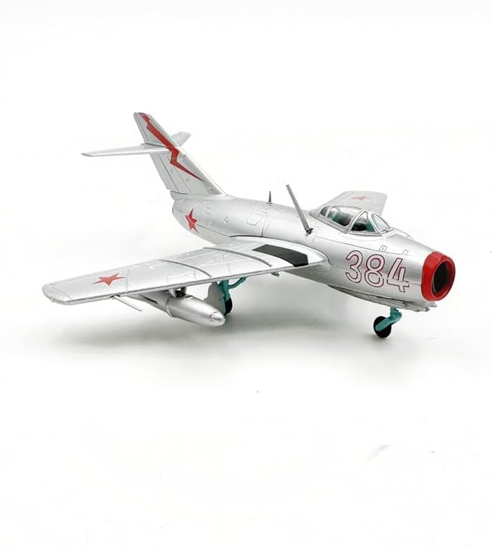 1:72 MIG-15 Aircraft Model, Metal Pre-Assembled Military Fighter Jet, Highly Simualtion Diecast Airplane Models for Collection or Gift, Age 14+.