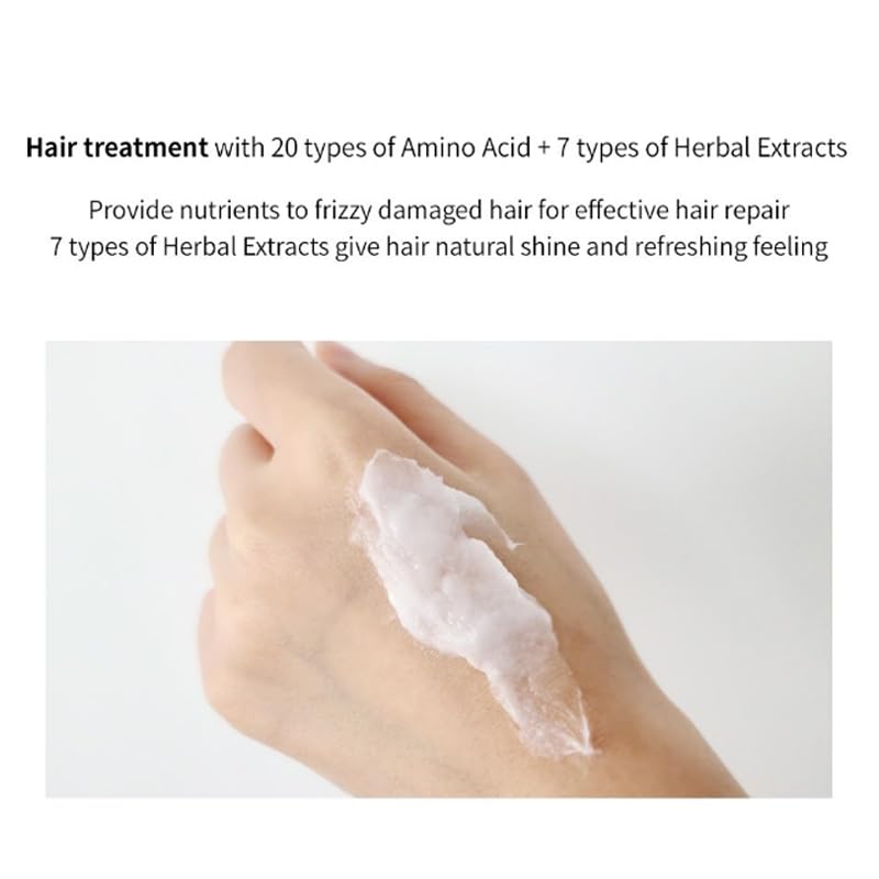 Image of LADOR Herbalism Hair Treatment (Conditioner) Korean Hair Conditioner To Control Hair Fall, Repairs Damaged Hair, Maintaining Softness, Natural Shine, Suitable For Sensitive Scalp, Frizzy, Damaged Hair