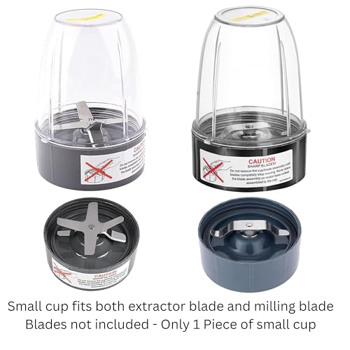Image of Small Replacement Cup (530ml / 18 oz) for Nutri Bullet 600W & 900W Blenders - Compact Jar Only (No Blade Assembly) - Kaus Kitchen
