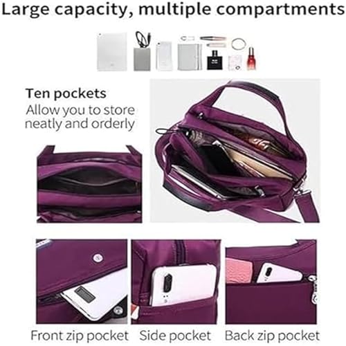 Beautifuldeer Anti Theft Handbag, Waterproof Oxford Cloth Satchel, Fashion Anti-Theft Handbag Crossbody For Women4