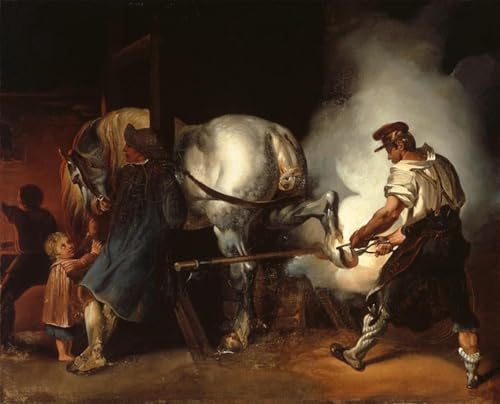 Tableau impressions d'art mural le maréchal ferrant par Théodore Géricault 60x90cm