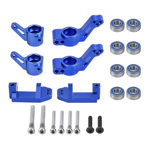 Supports d'essieu arrière Traxxas 2WD Slash, kit métal bleu pour run tout-terrain et sauts RC