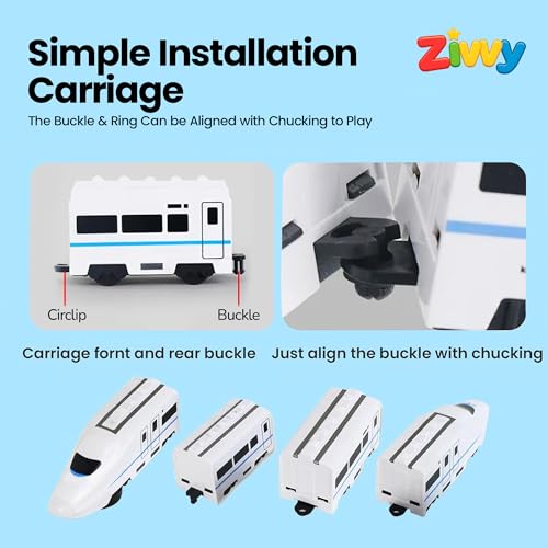 Image of Electric Train Toy for Kids | Smooth Forward & Backward with Left /Right Steering | Realistic Light and Sound Effects | Indoor Play Train Toy for Boys and Girls | Kids Vehicle Toy